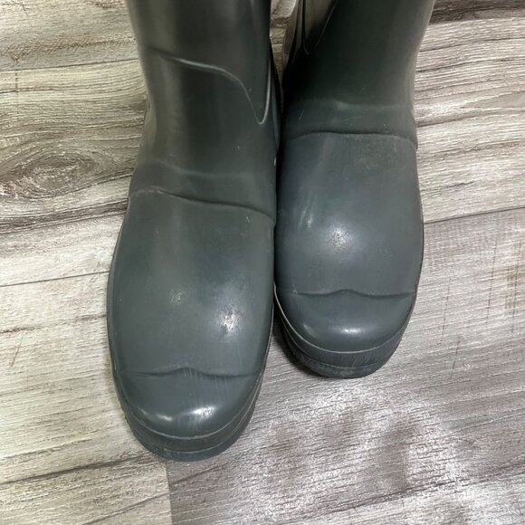 Hunter Original Gloss Tall Rain Boots Graphite Grey Women’s Size 7 - Picture 7 of 11